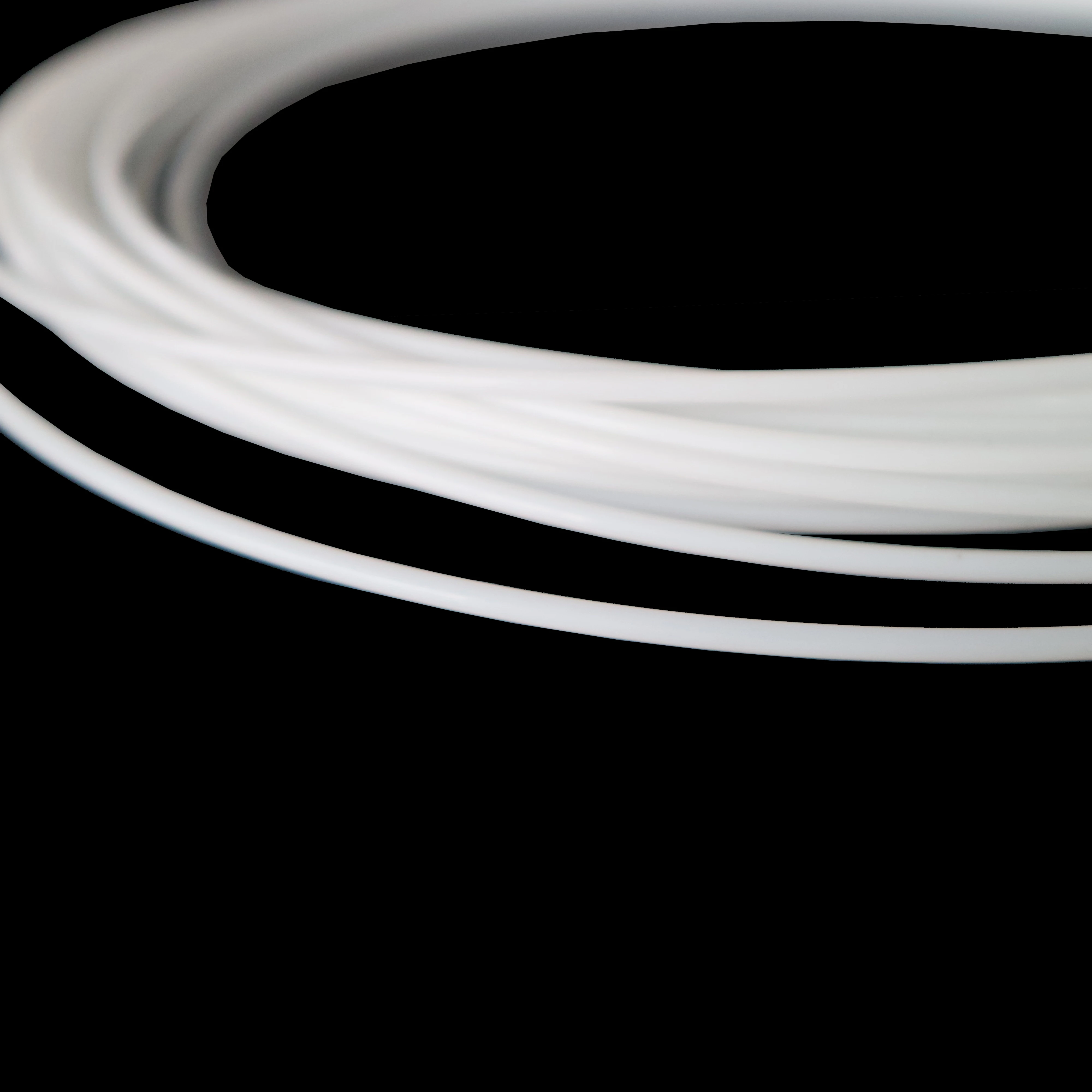 Lumière à fibre optique MMA pour éclairage intérieur de voiture, lueur latérale en plastique, couleur blanc lait crème, 4mm