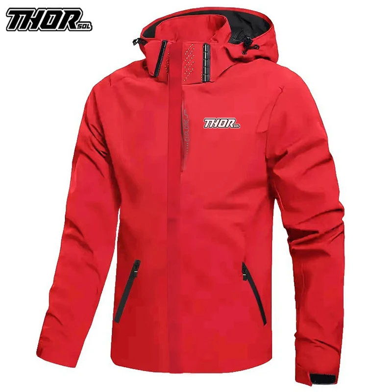 AliExpress THORSOL Men's Cycling Waterproof Rain Jacket MTB Coat Hooded Raincoat Hiking Windproof Bike Clothing Climbing Bicycle Jackets