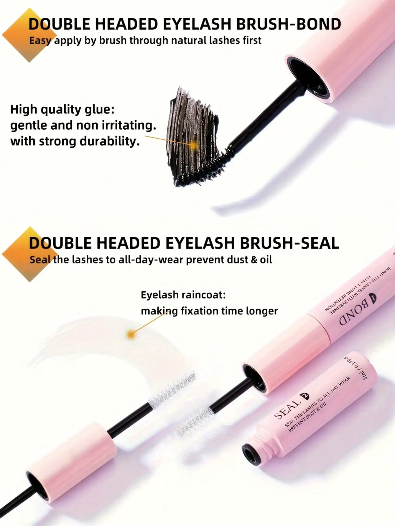 DIY Wimperset 280 stuks Individuele Wimpers Cluster D Krul, 9-16mm Mix Lash Clusters met Lash Bond, Seal en Lash Applicator Tool