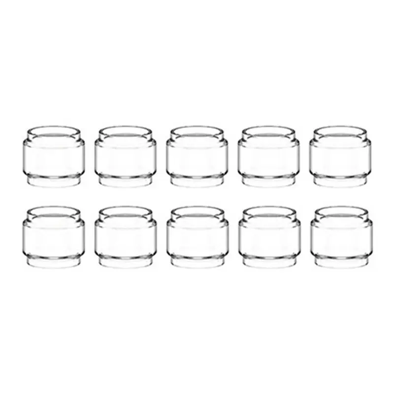 N36R-20Pcs Clear Bubble Glass Tubes Mini Cups For Zeus Sub Ohm Tank Repair Parts Accessory