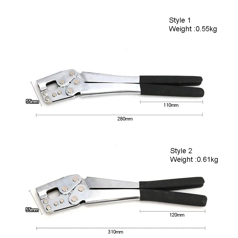 

Alloy Steel Keel Clamp Pliers Rivet-free Metal Crimper Forceps Handle Fastening Non-Slip Punching Pliers Metal Keel Clip