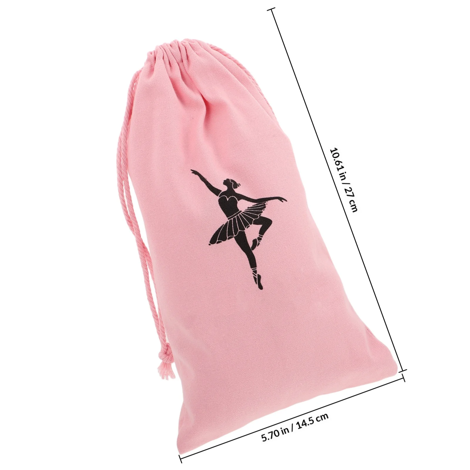 Ballet Dance Shoe Bag Drawstring Shoe Pouch Soft Canvas Material Portable Organizer for Travel Class Performance Daily Use