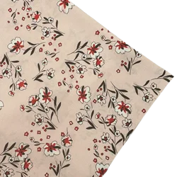 Pink Safflower Digital Printing 100% Rayon children's Sewing Cloth Spring and Summer women's Designer