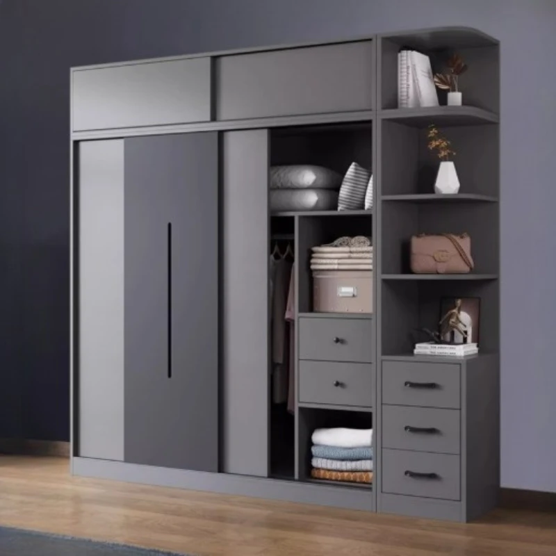 

Open clothing cabinets wardrobes Sliding door Organizer home room wardrobe house Comforter guarda roupa Bedroom furniture