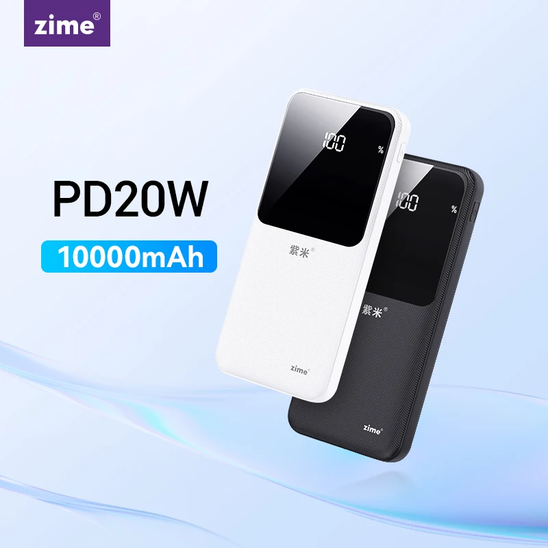 

zime 22.5W Power Bank 10000mAh PD Fast Charging Powerbank External Battery Portable Charger For iPhone 15 14 13 Pro Xiaomi