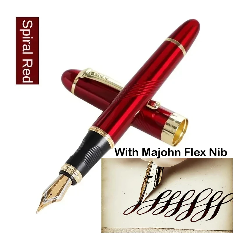JINHAO X450 Füllfederhalter mit Majohn Flex Nib Kalligraphie-Stift, Metallstifte zum Schreiben, für Schule, Bürobedarf, Schreibwaren – Detail 9