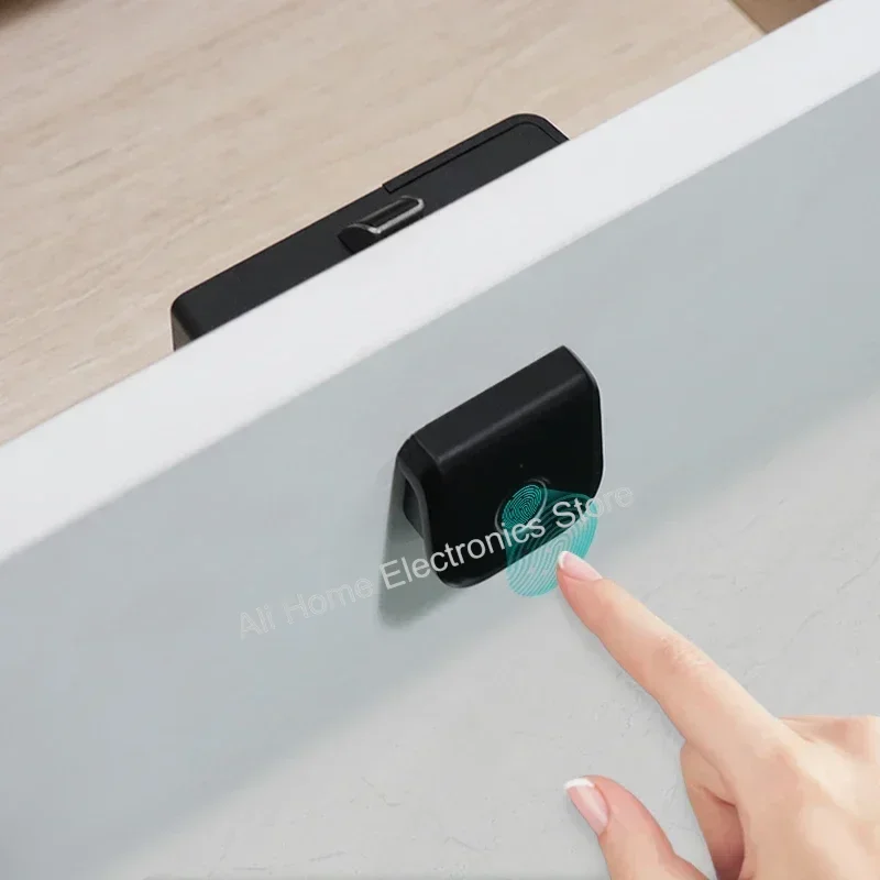 Smart Tuya APP Unlock Drawer Cabinet Lock Biometric Fingerprint Lock Pull Free Fingerprint Drawer Locks  Cerradura Inteligente