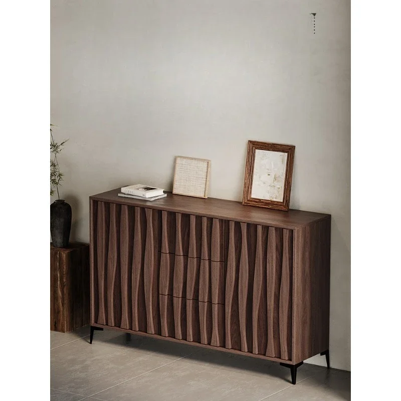 New Chinese style solid wood dining side cabinet, tea cabinet, bedroom, bedside cabinet, locker, entrance cabinet