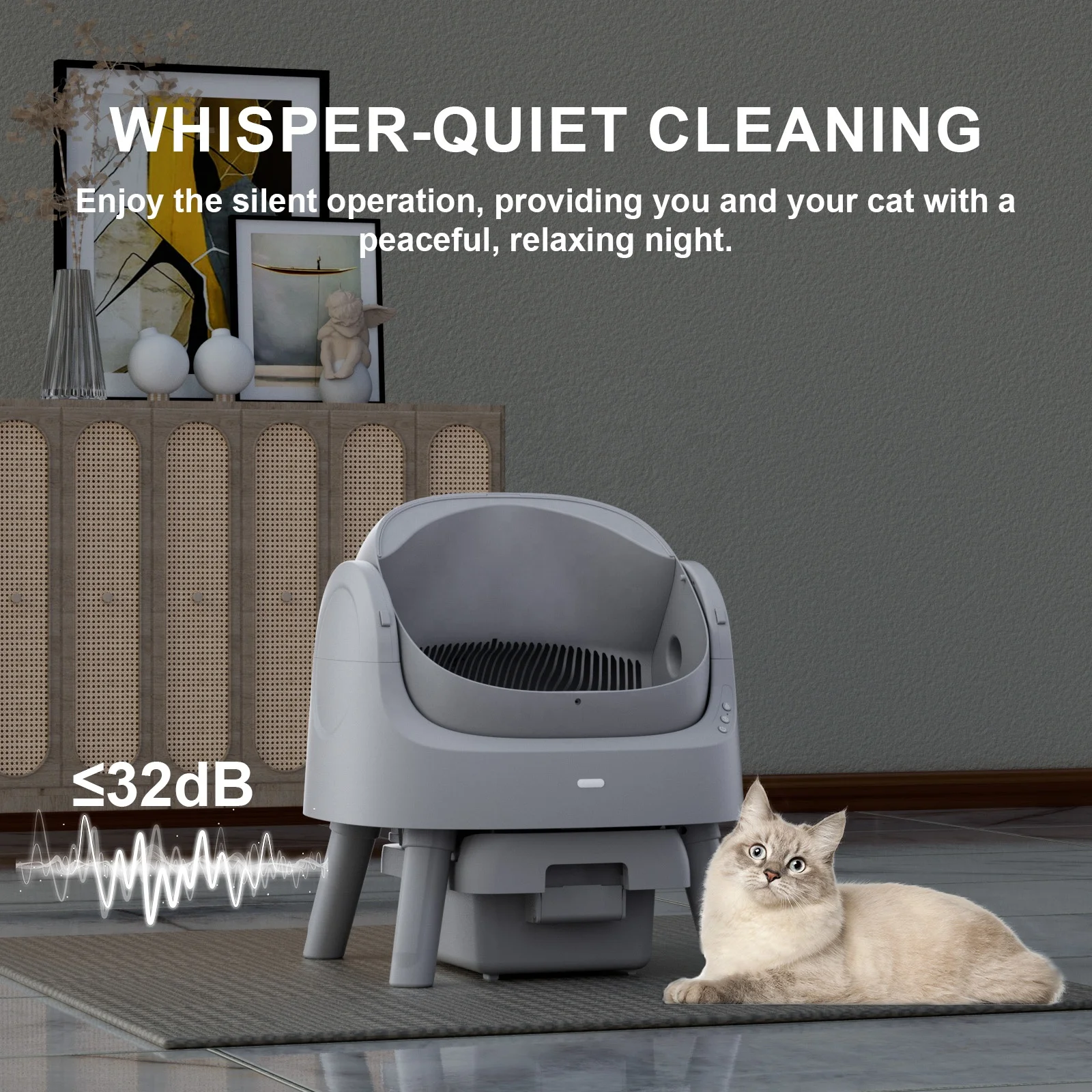 Best-selling Smart Plastic Automatic Cat Litter Box Infrared Sensor Dual Mode Easy Clean Large Capacity Odor Control