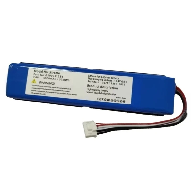 Newest 7.4V 37Wh 5000mAh Lithium-ion Rechargeable Battery for JBL Xtreme 1 2 3 Go Play Onyx Mini High Quality Speaker Battery