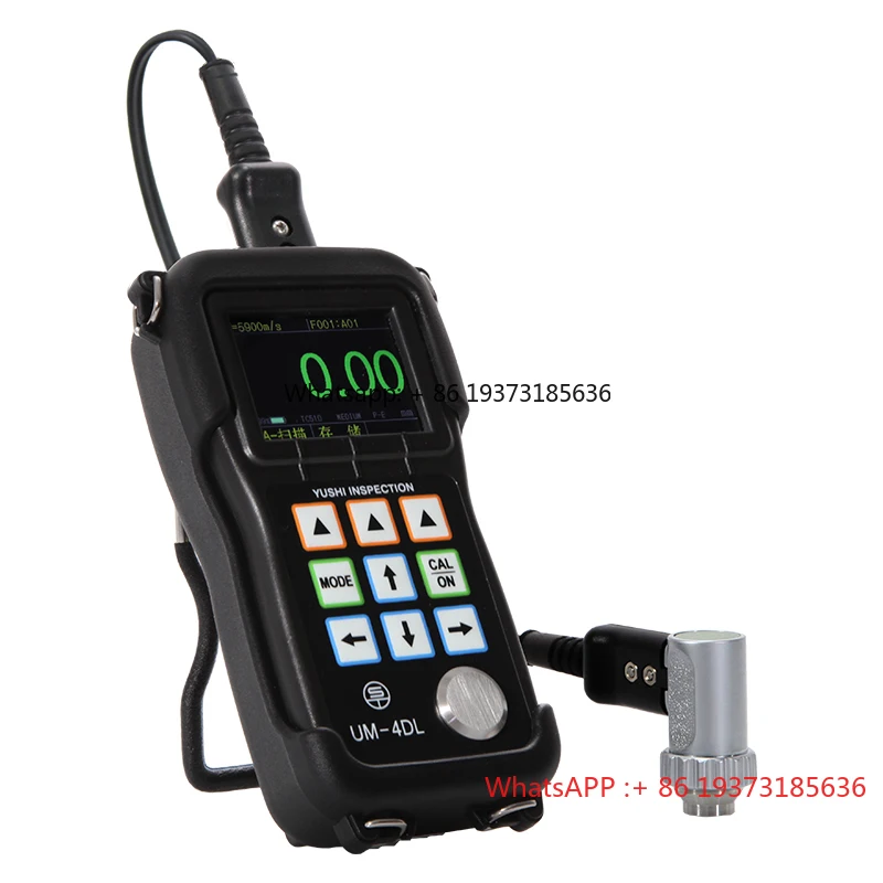 

NDT UT Inspection Ultrasonic Thickness Measurement YUSHI Ultrasonic Thickness Gauge UM4DL with Color Scree Live A-scan Snapshot