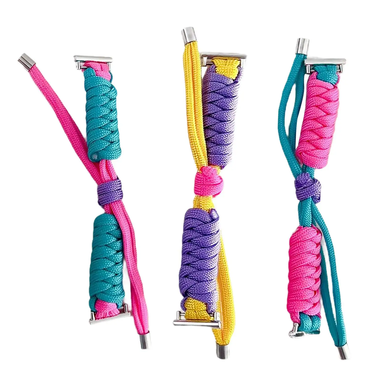 Bracelet de montre tressé en Nylon, corde de parapluie, chaîne de corde de paracorde tissée, bracelet de Sport en plein air tressé à la main pour GT4 Watch4/3Pro