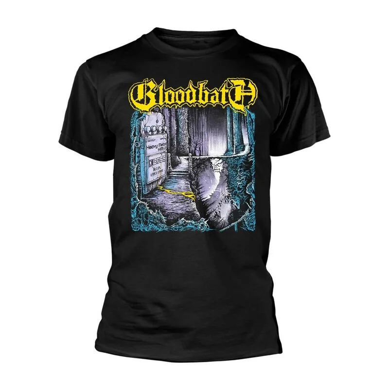 Bloodbath Forest Graveyard T-Shirt mit doppelseitigem Aufdruck, 100 % Baumwolle, Unisex, Death Metal Streetwear, Fan-Grafik-T-Shirt