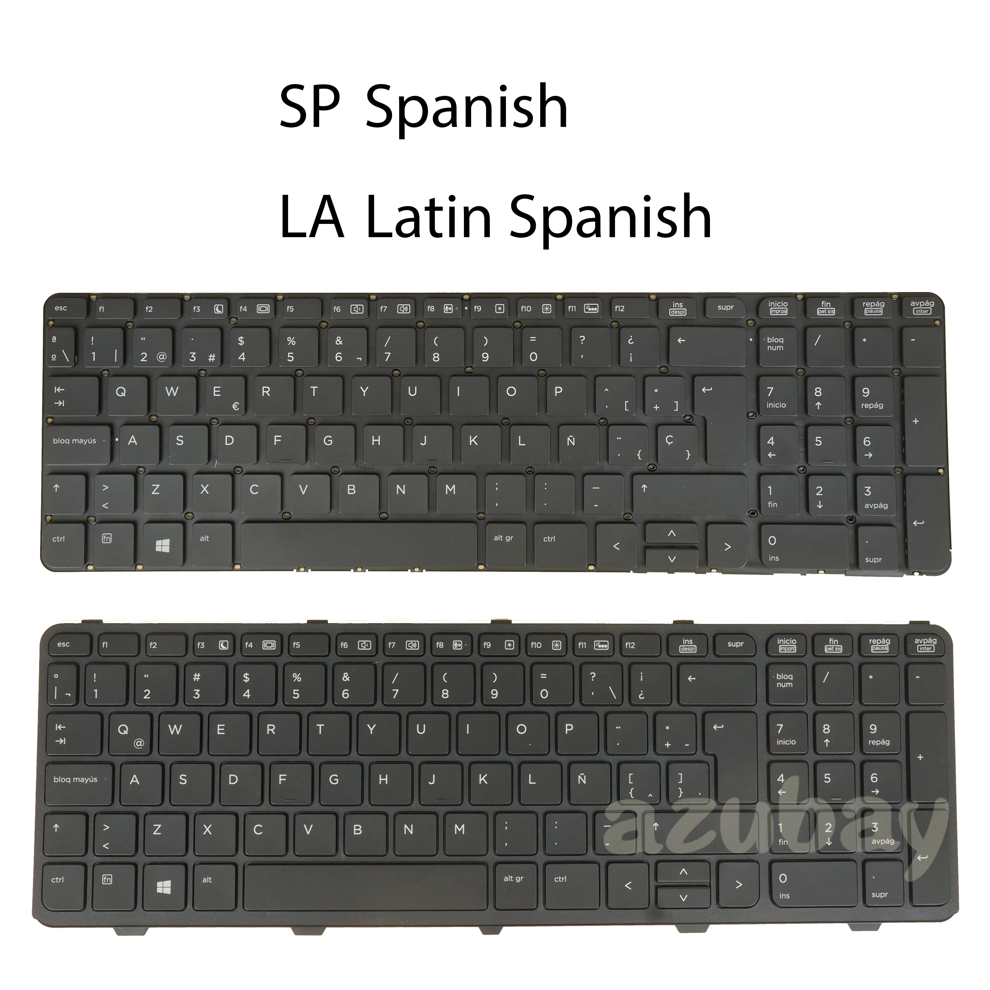 Backlit Laptop Keyboard for HP Probook 450 G2, 455 G2, 470 G2, 787801- 780170-  768130- 773731- 071 161 SN7139BL Latin Spanish