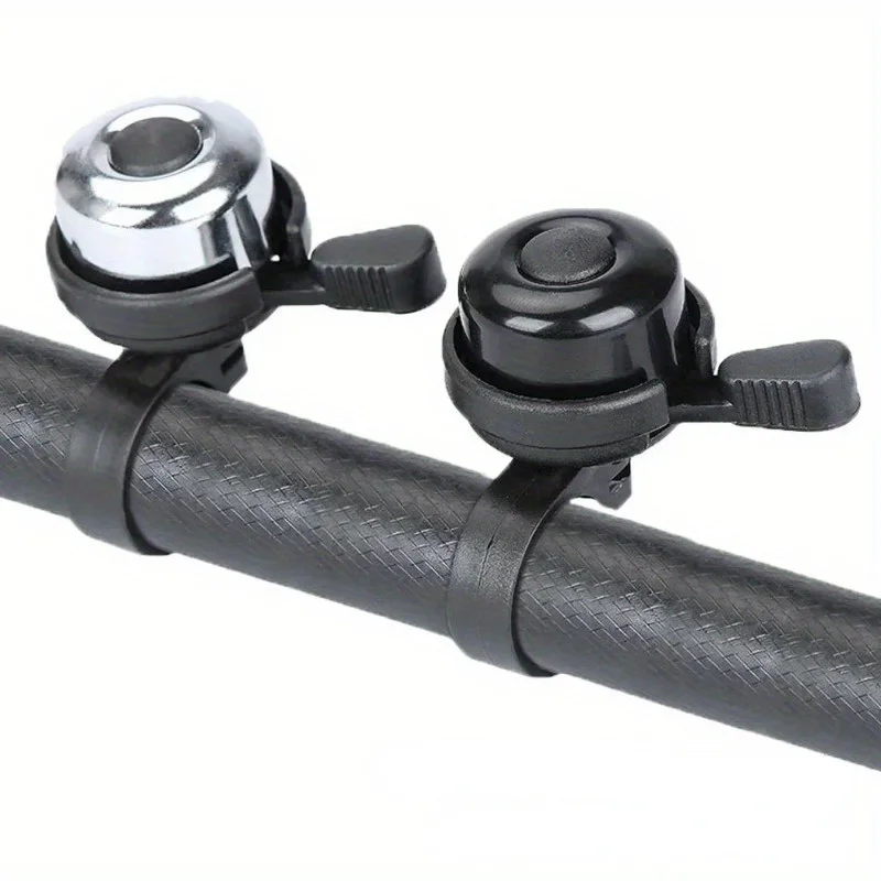 Die neue schwarze Fahrradklingel aus Aluminiumlegierung für Mountainbikes, Outdoor-Fahrten und Kinderfahrräder.