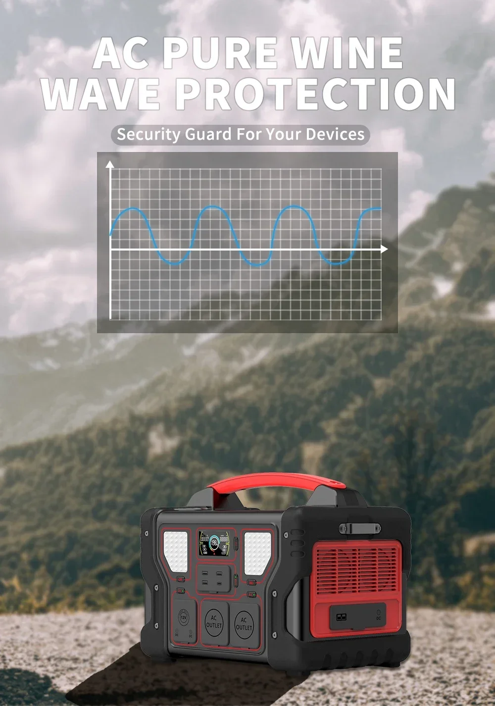 Portable Battery Bank Station 700 Watts Rechargeable Phone New Energy Charging With Panels Mini Solar Power Generator