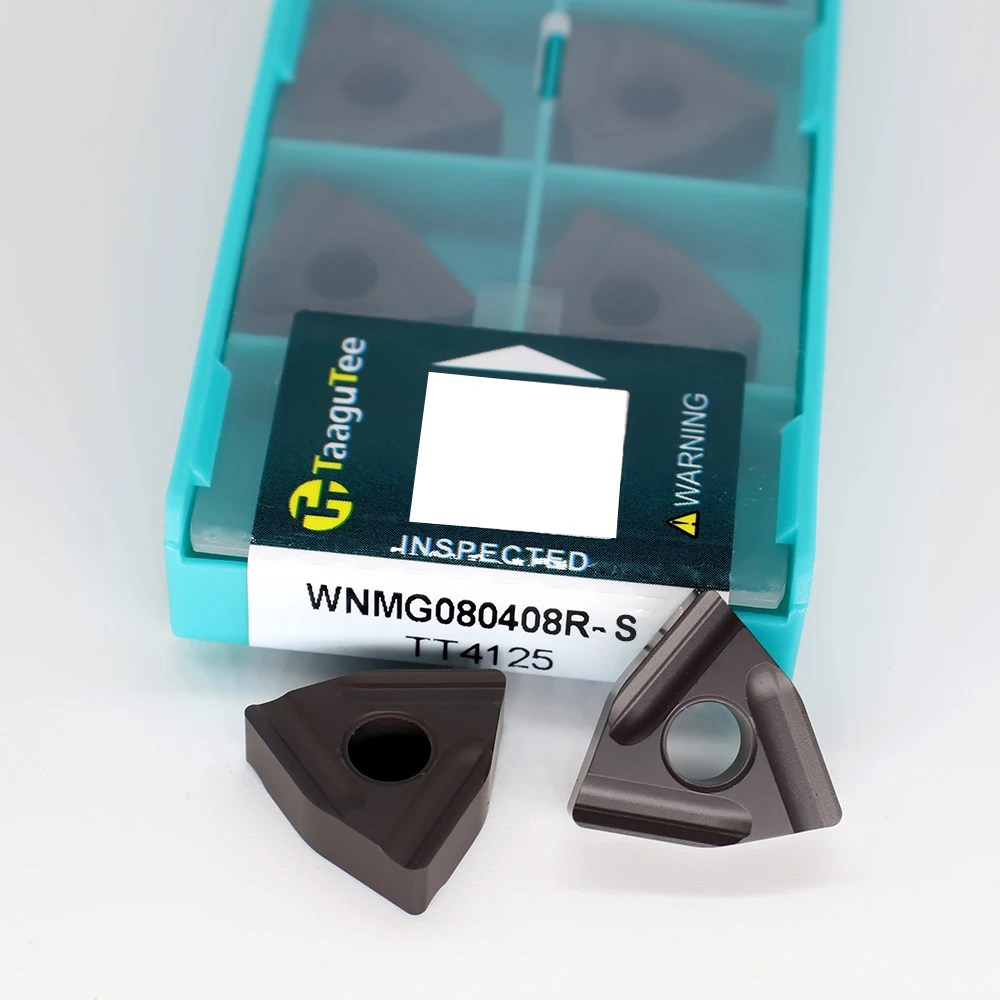 10Pcs WNMG080408 R S TT4125 Carbide Inserts External Turning Tools Metal Turning Tools Machine Blade Parts Lathe Cut