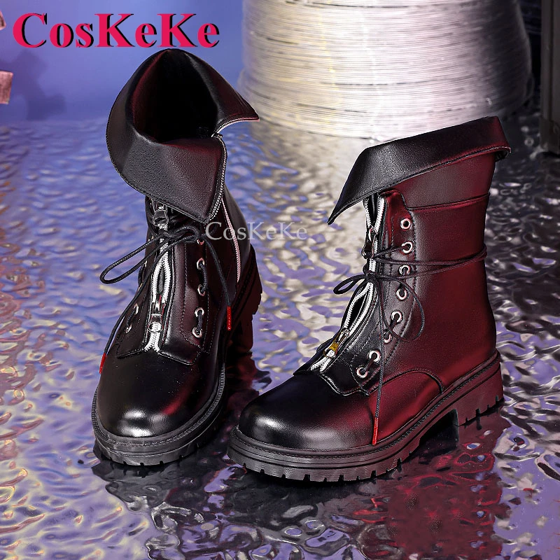 

CosKeKe Wisadel Shoes Cosplay Game Arknights Fashion Universal Ankle Boots Daily Wear Women Activity Party Role Play Accessories