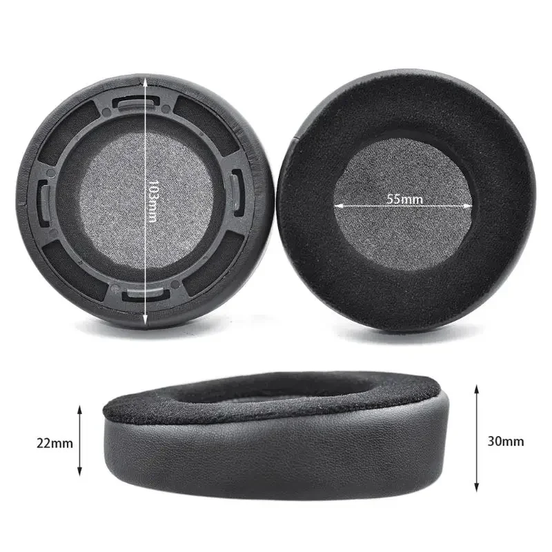 Headphones Ear Pads for HIFIMAN HE300 HE400 HE400SE HE500 HE560 PU Leather + Velour Cushion Pads