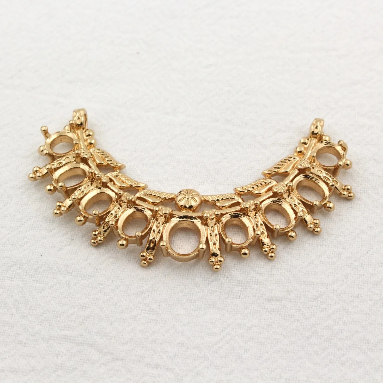 

6 шт. латунный литой кулон с открытой спиной, зубец, ободок, разъем для установки 7x8 мм, 5x6 мм, 5 мм, овальные круглые камеиные кабошоны, основания, фурнитура «сделай сам»