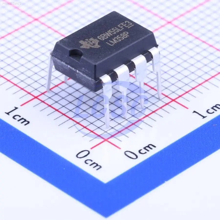 10PCS   LM358P Dual 20nA 0.3V/us 700kHz DIP-8 Operational Amplifier ROHS