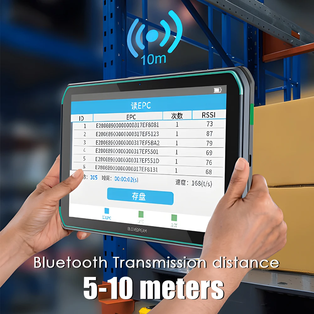 8 Inch Industrial Rugged Android 13 Tablet High Speed Barcode Scanner Waterproof Handheld Computer Warehouse Logistics 4GB/64GB