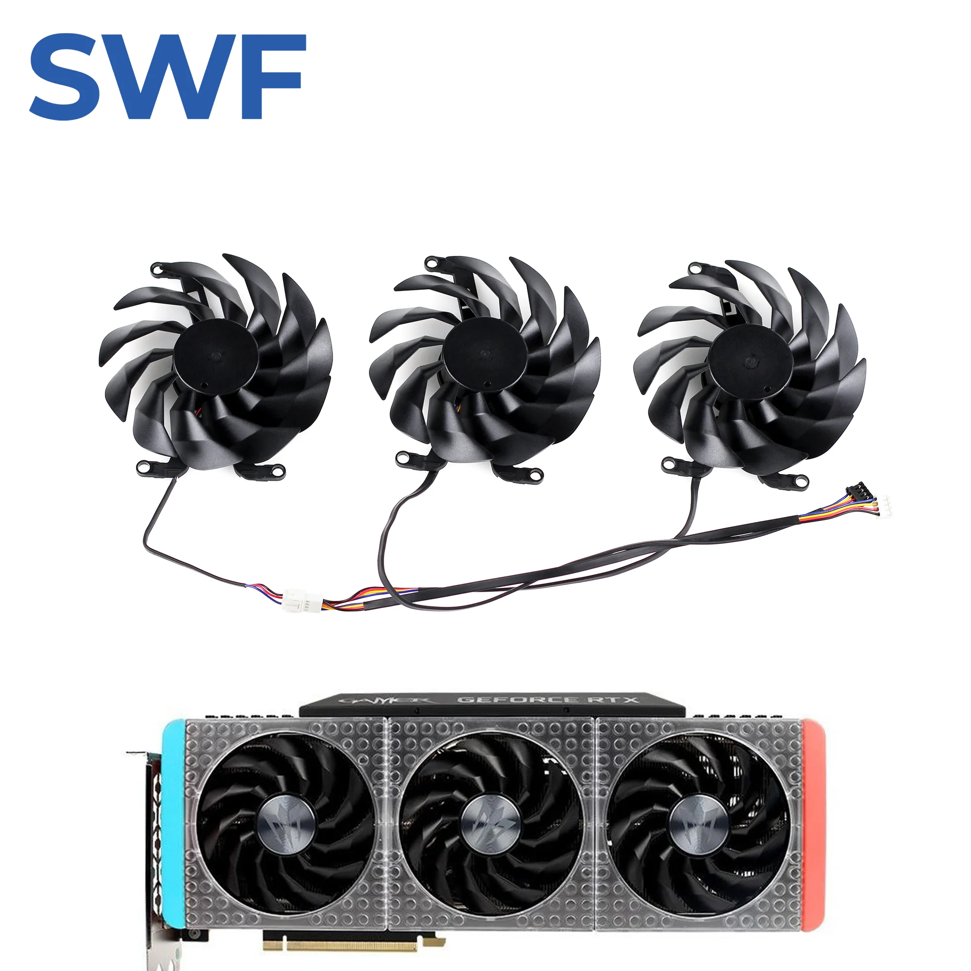 90MM T129215SU Cooling Fan Replacement For KFA2 GALAX RTX 3060 3070 3080 Ti 3090 GAMER OC Graphics Card Cooler Fan