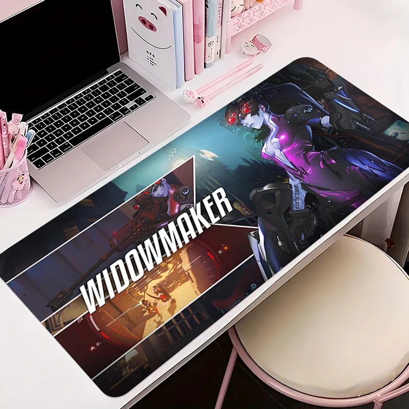 

Mouse Pad Anti-slip Anime Desk Mat Gaming PC Accessories Tablet Pad Large Mousepad Extended O-overwatch Widowmaker Keyboard Mat
