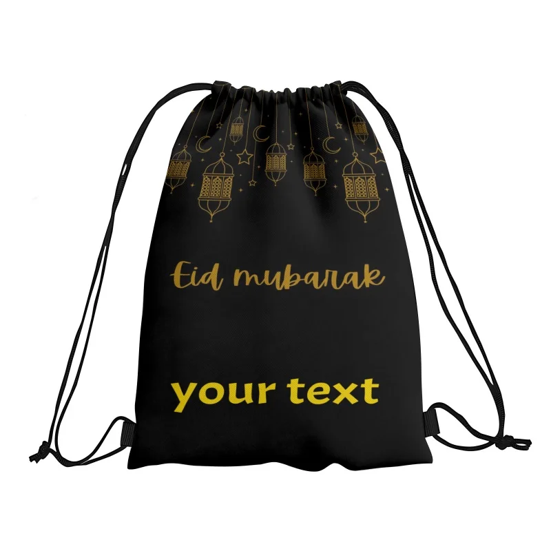 Adjustable Dual Shoulder Custom Drawstring Bag 3 Sizes - Perfect for Gym, Sports, Ramadan Gifts, Festival, Promotional Events