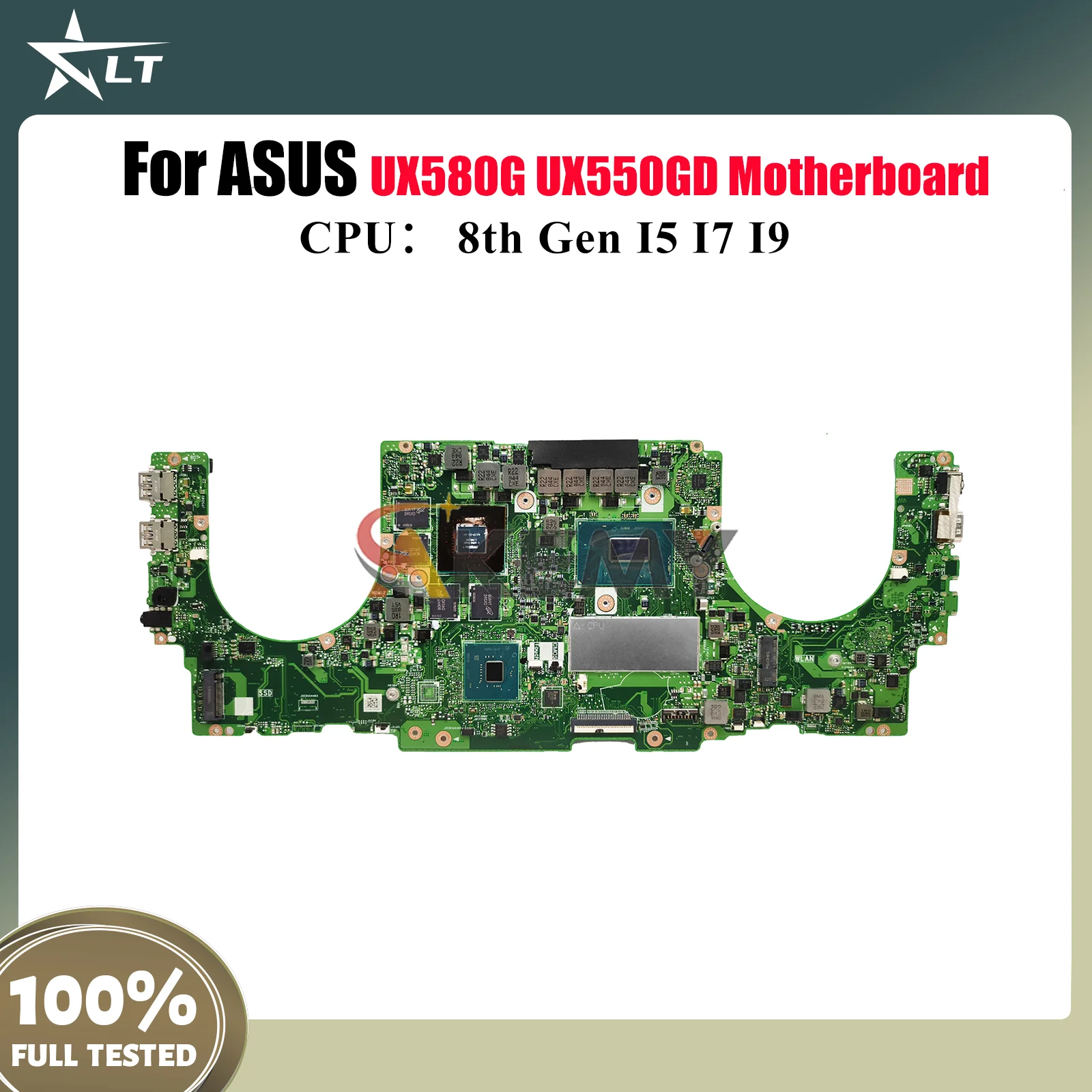 

UX550GD Laptop Motherboard For ASUS ZenBook UX580G UX55VD UX55VE UX550 Notebook Mainboard With I5 I7 I9 CPU 100% tests OK stk