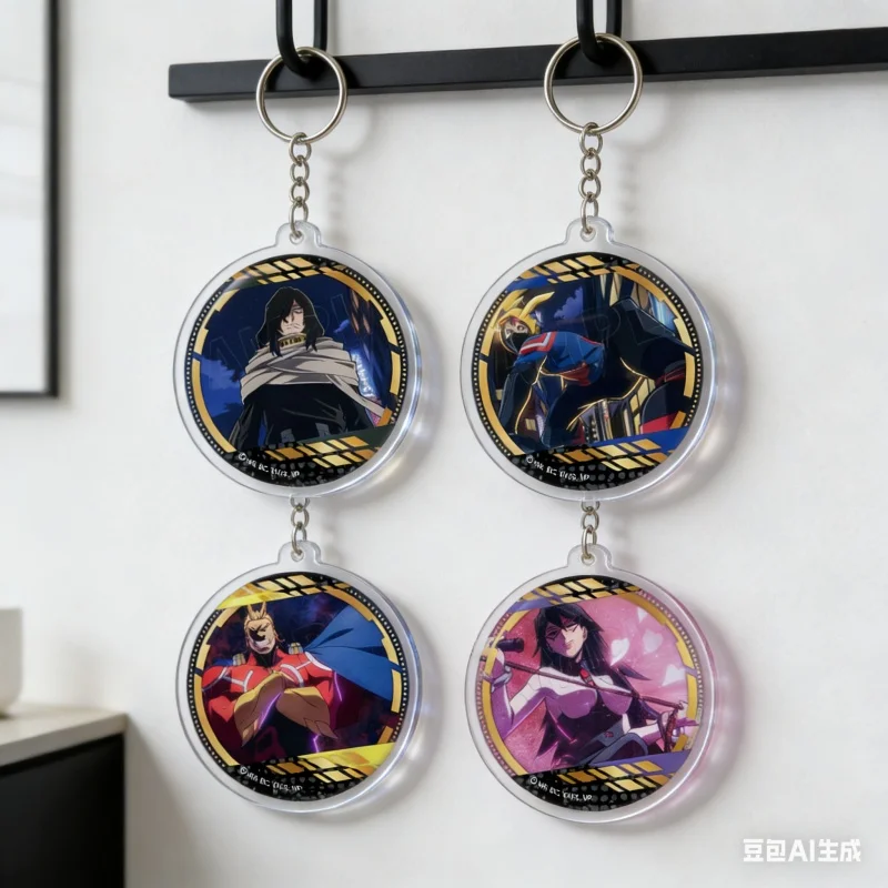 HOT Anime My Hero Academia 15CM Acrylic Stand Cosplay Eraser/Koichi/All Might Keychain Doll Anime Figure Model Toy For Gift Fans