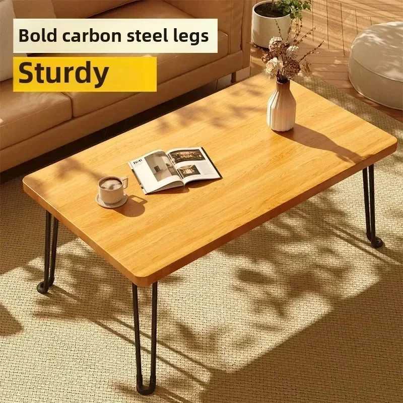 Small Apartment Living Room Portable Dining Table New Foldable Coffee Table Classical Simple Rectangular Coffee Table
