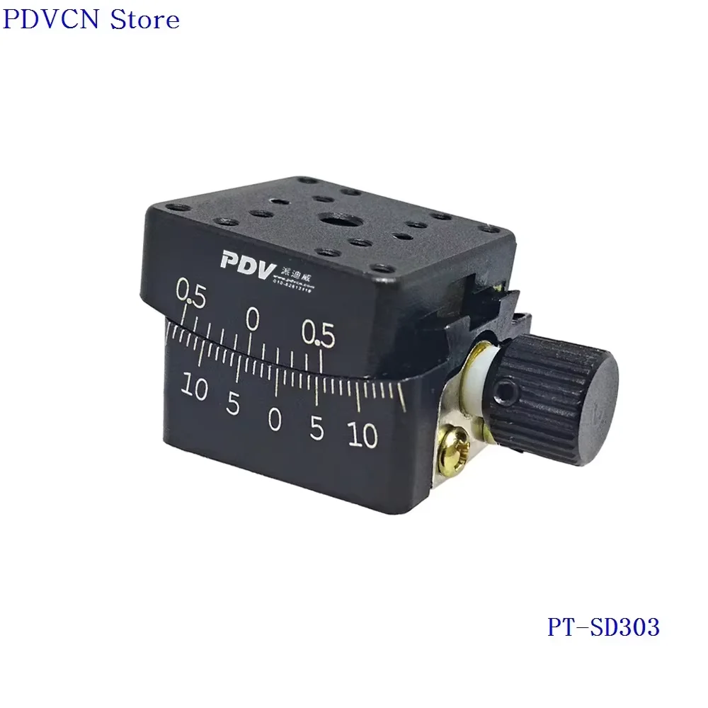 PT-SD304 Precise Manual Goniometer Stage, Dovetail Platform, Optical Sliding Table, translating stageRotation Range: +/-30degree