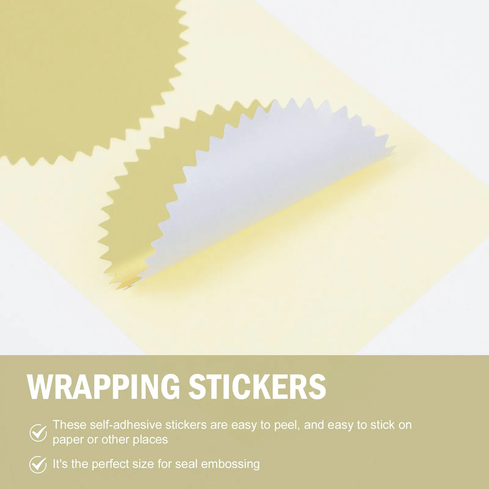 

100Pcs Gear Shape Seal Label Stickers High-Quality Foil Paper DIY Craft Decorative Envelope Sealing Stickers Certificate Stamp
