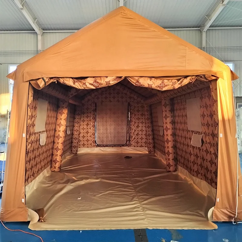 Waterproof Oxford Fabric Canvas Middle East Arabian Desert Tent Outdoor Camping Inflatable Tent for 5-8 People