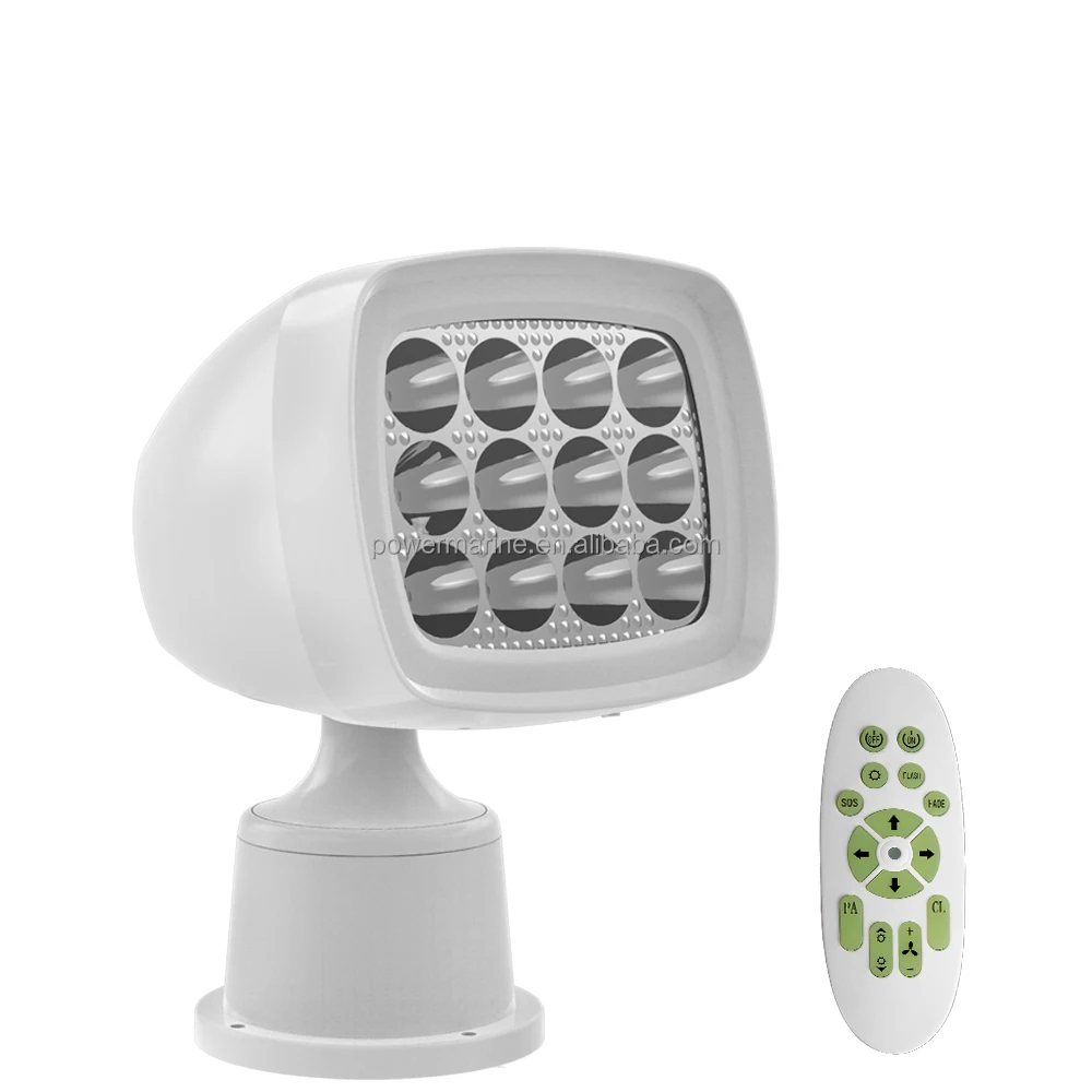 

Yacht Accessories Marine Flood Light Spotlight ABS Rotation Head Boat Searchlight