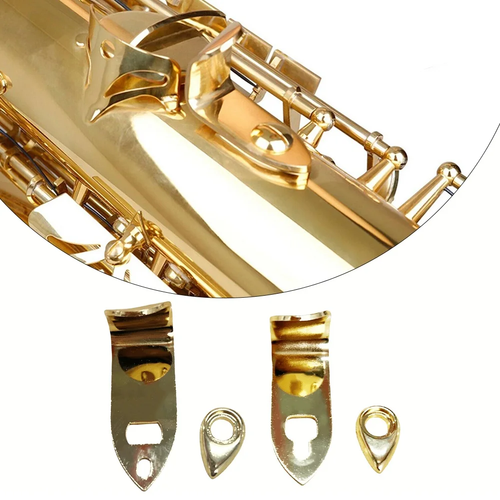 2 PCS Thumb Support Hook for Alto Soprano Tenor Saxophone Metal Thumb Rest for Right Hand Stability and Control