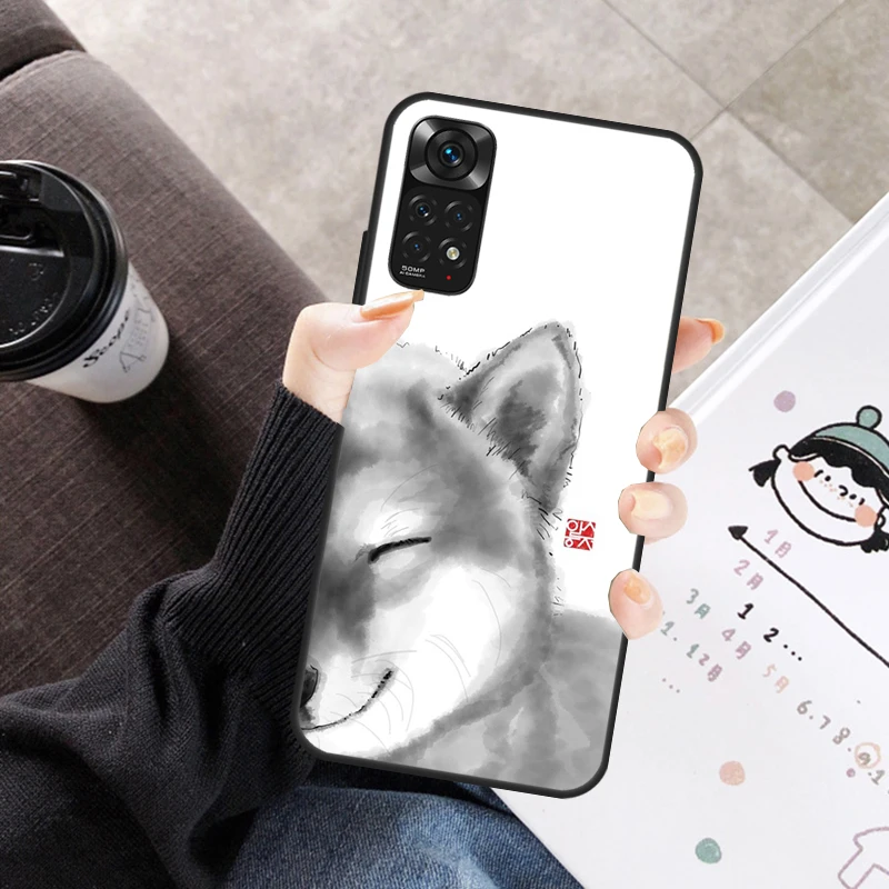 Động Vật Shiba Inu Chó Cho Redmi Note 10 Pro Ốp Lưng Cho Redmi Note 9 8 11 Pro 11S 10S 9S 8T 9A 10A 10C Bao Bọc Điện Thoại