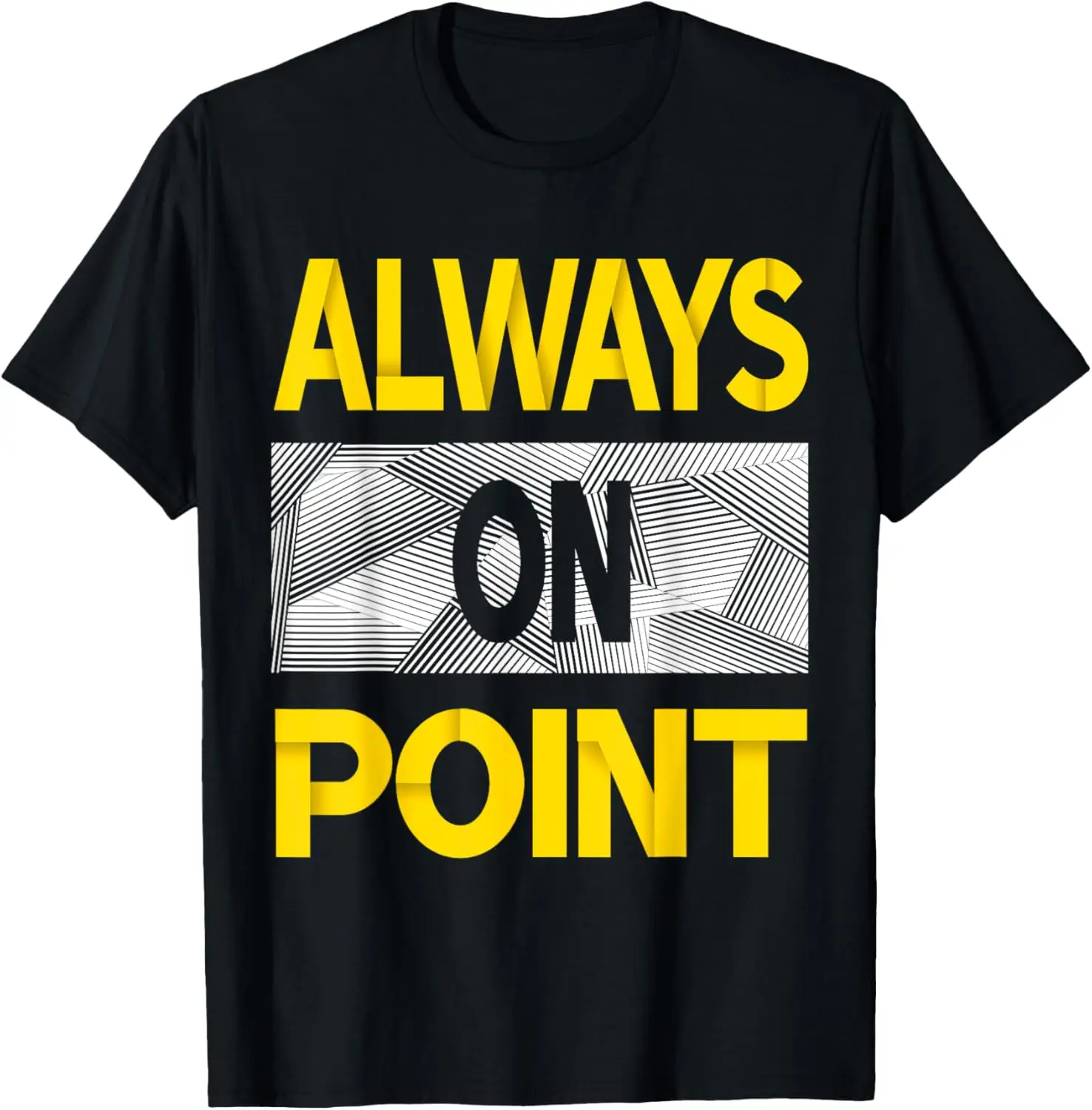 

University-Gold Always On Point Varsity-Gold Color Graphic T-Shirt