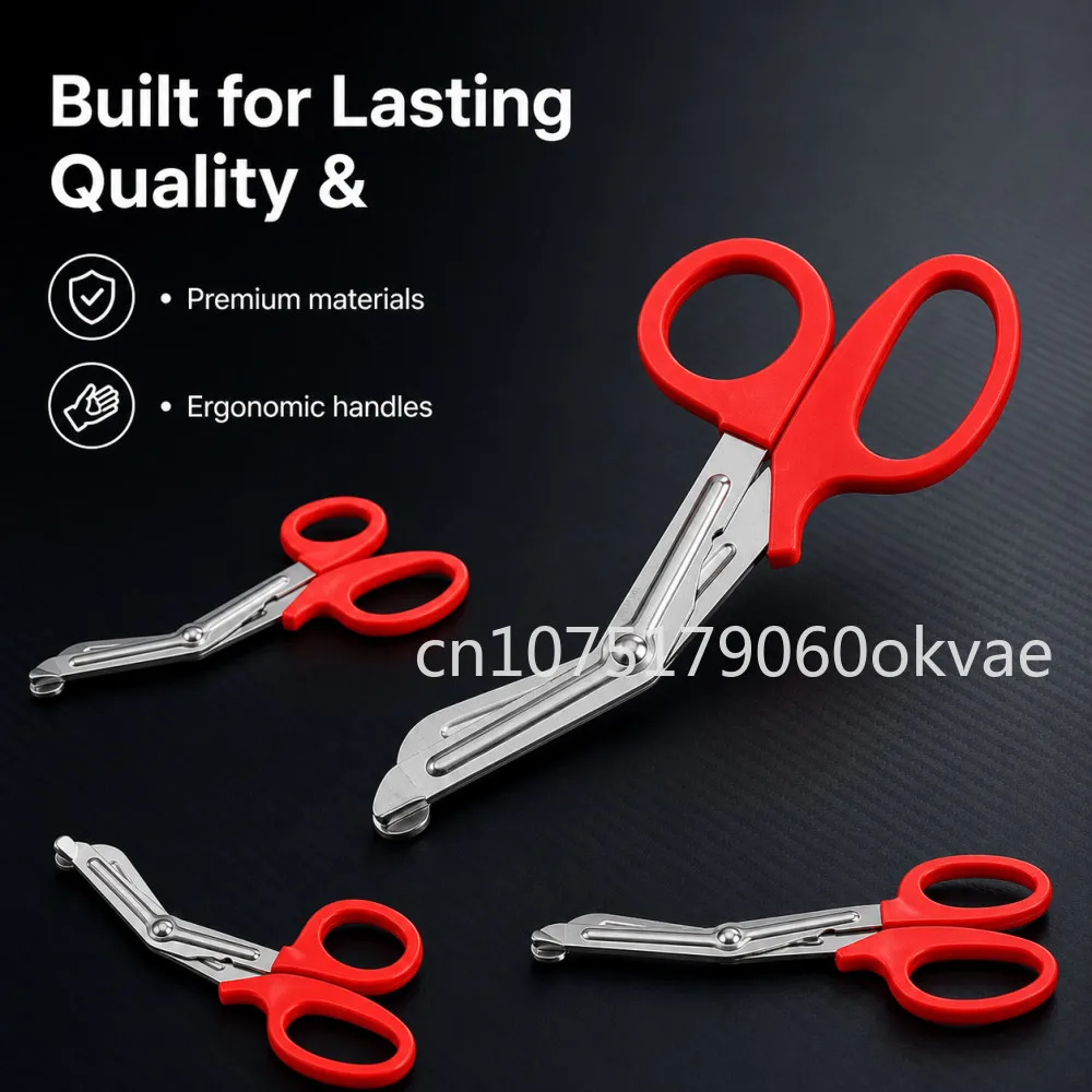 15cm Medical Scissors Stainless Steel Trauma Shears EMT Emergency Bandage Gauze Shear for First Aid Nursing Outdoor Survival