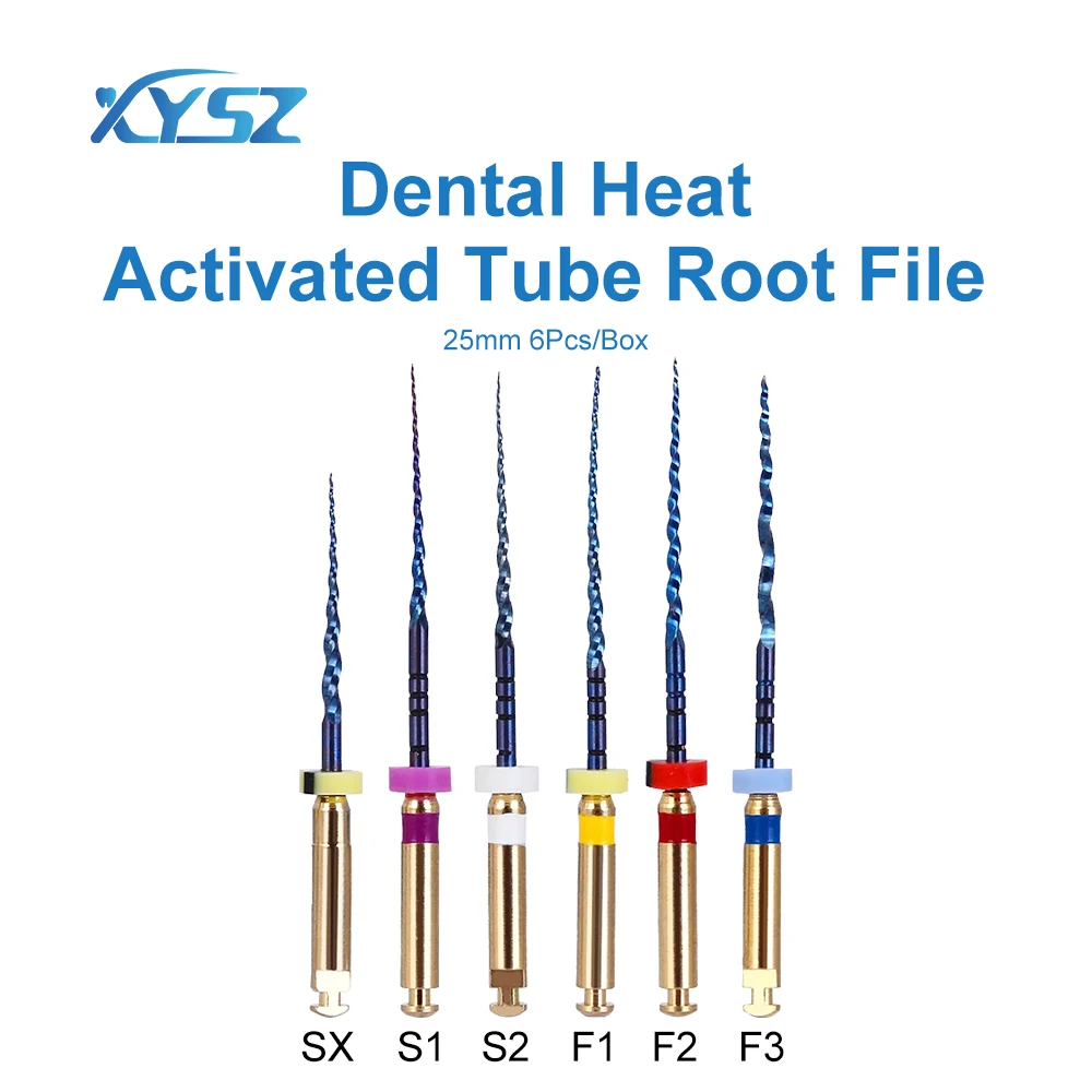 XYSZ 10 Boxes Dental Heat Activated Canal Root Files SX-F3 25mm Engine Use Nickel-titanium Alloy Endodontic Tips