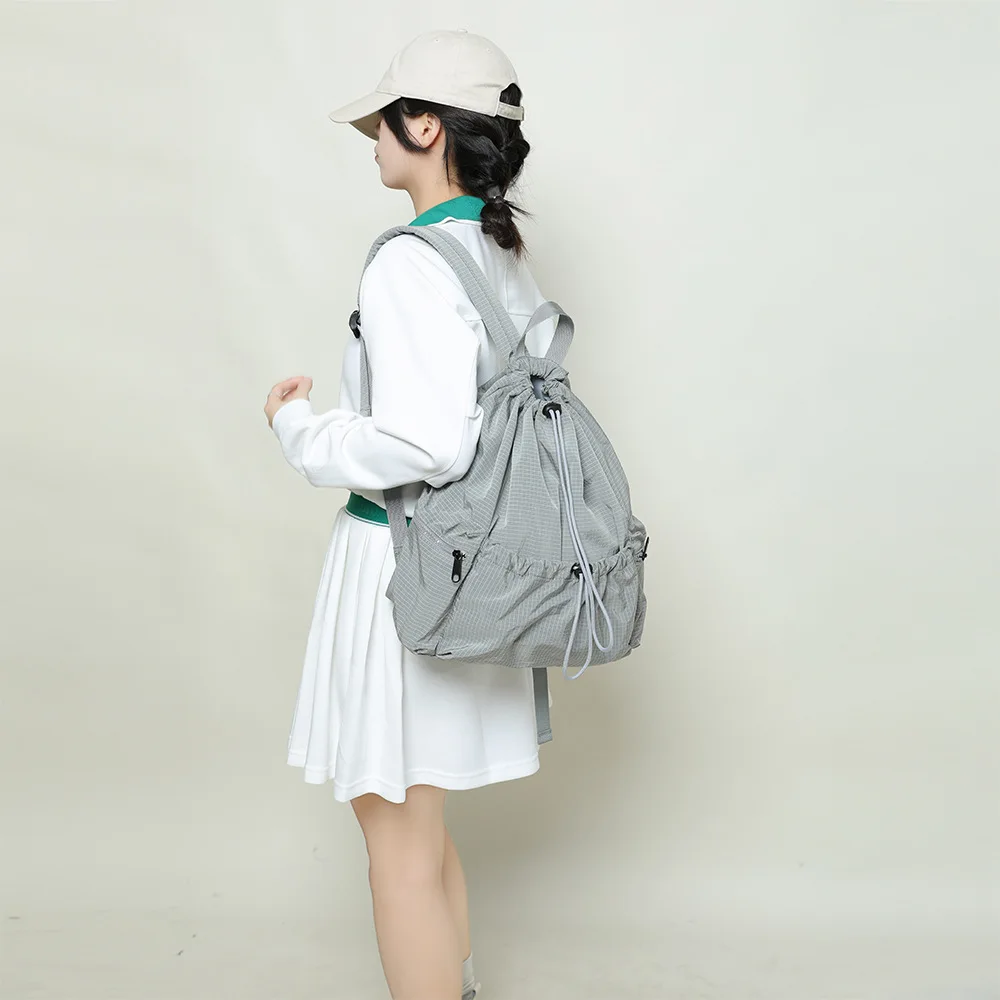 

2025 Waterproof Nylon Backpack Women's Lightweight Travel Bag College Student Cycling Daypack