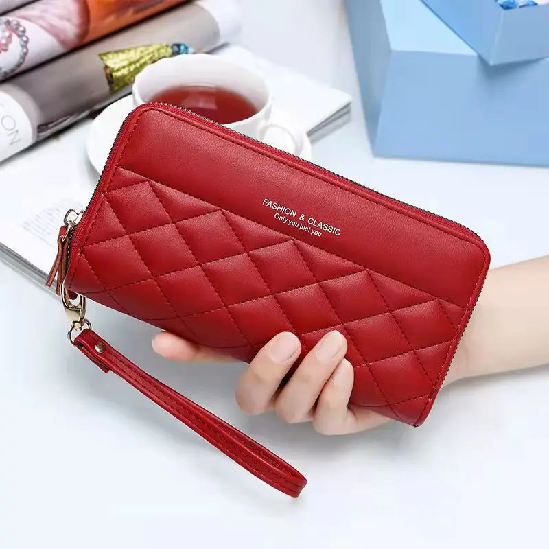 

Wallet Women New Lady Long Wallets Double Zippers Clutch bag High Quality Purses Fashion Female Card Holder Carteira Feminina