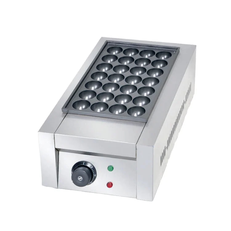 

Takoyaki Maker, Electric Commercial 28 Pcs Japanese Octopus Fish Ball Griller Maker Nonstick Grill Plate Cake Pancake Meatball