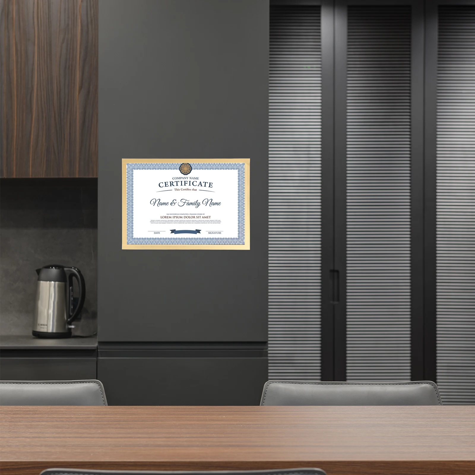 

1Pcs Magnetic Poster Frame PVC Picture Photo Minimalist Certificate Display Fridge Metal Cabinet White Border Decor