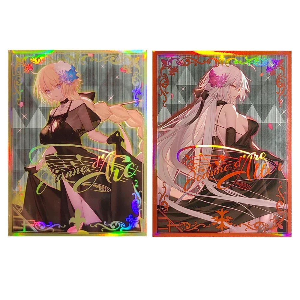 60 uds funda para tarjeta holográfica Fate Joan of Arc tamaño estándar lámina MTG/OPCG funda para tarjeta Flash protectores de tarjetas comerciales 67x92mm