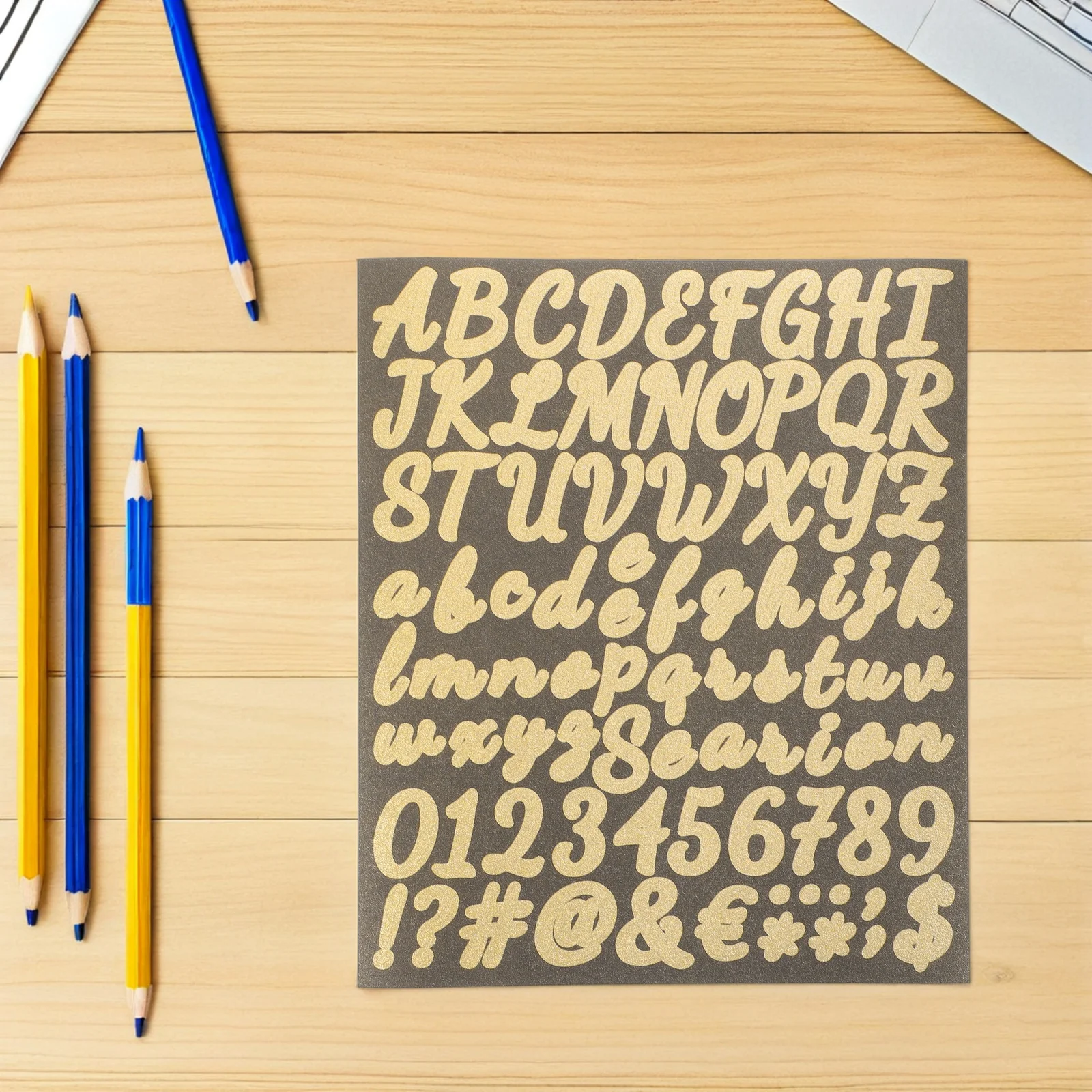 

Gold Letter 1 Inch Self Adhesive Alphabet Number Stickers For Crafts Scrapbooking Party Decor Labels Waterproof