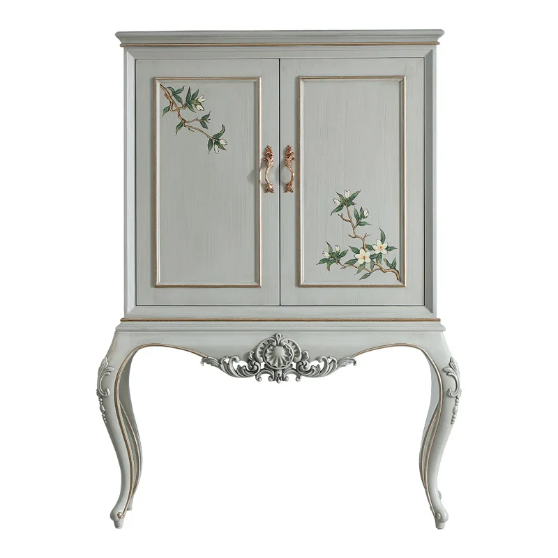 

Court French furniture European porch cabinet Small apartment Living room aisle decorative cabinet Bedroom locker furniture
