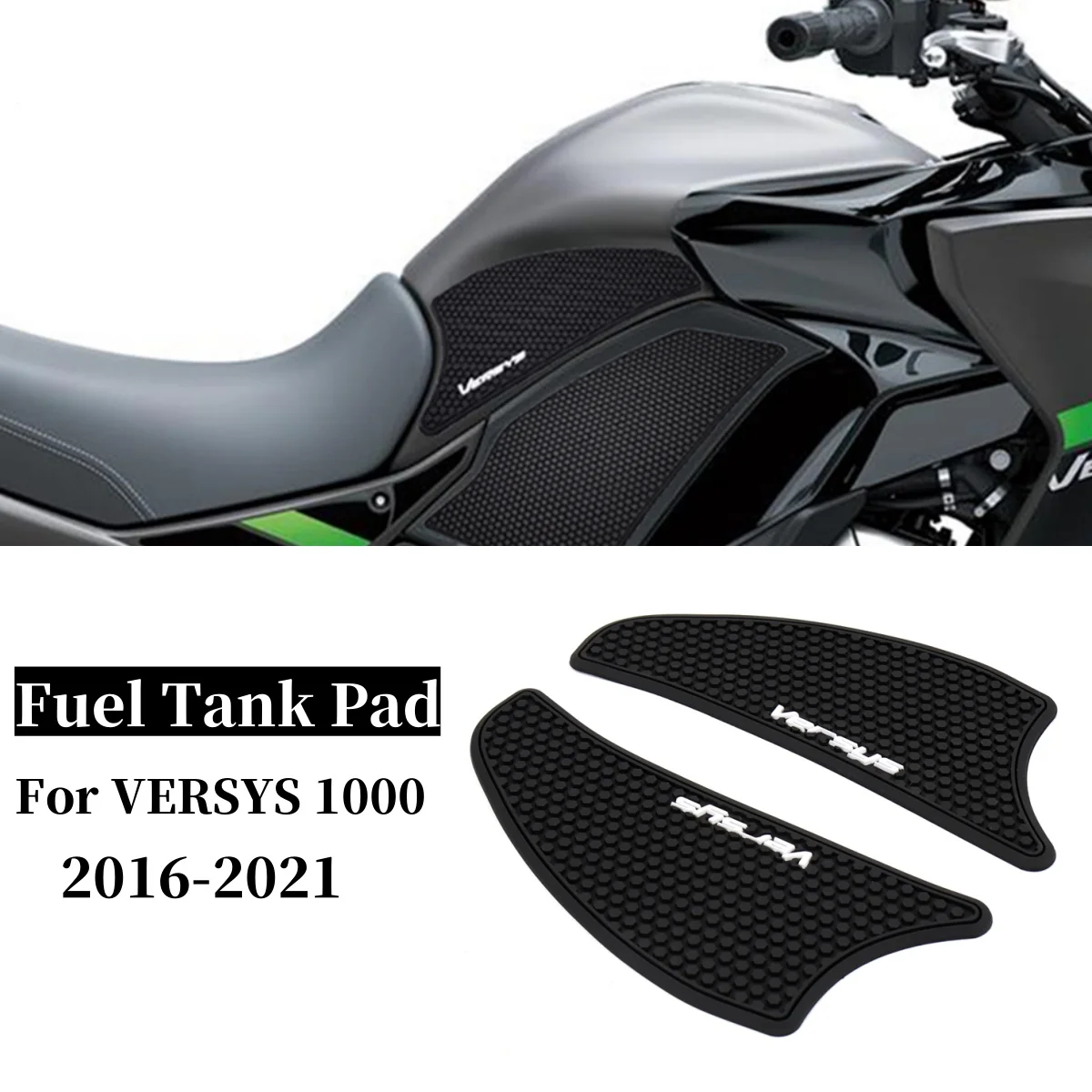 

Новинка для Kawasaki Versys 1000 Versys 1000 VERSYS 1000 2016-2021, Нескользящая боковая накладка на топливный бак для мотоцикла, резиновые наклейки на масляный бак