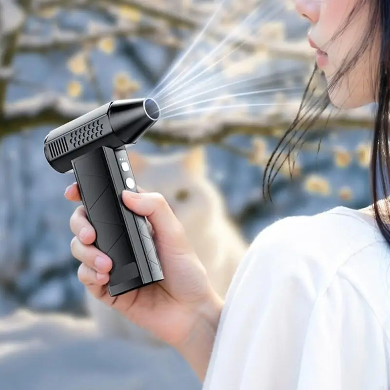 D5BB Rechargeable Air Duster And Blower 3 Speed Setting 130000RPM Cordless Portable For Keyboards Electronics Car Maintenance